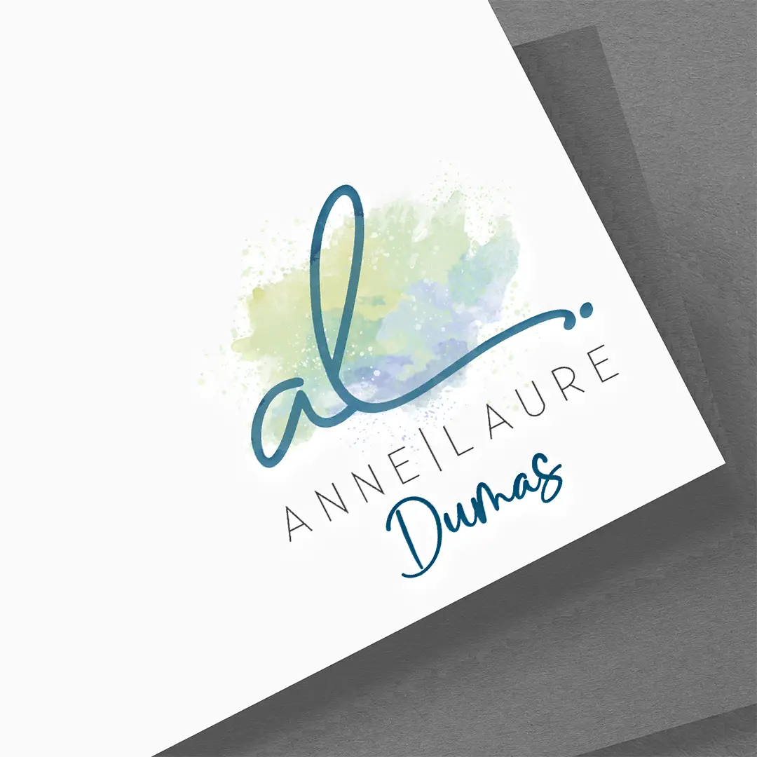 Identité visuelle, logo et supports de communication créés pour une sophrologue