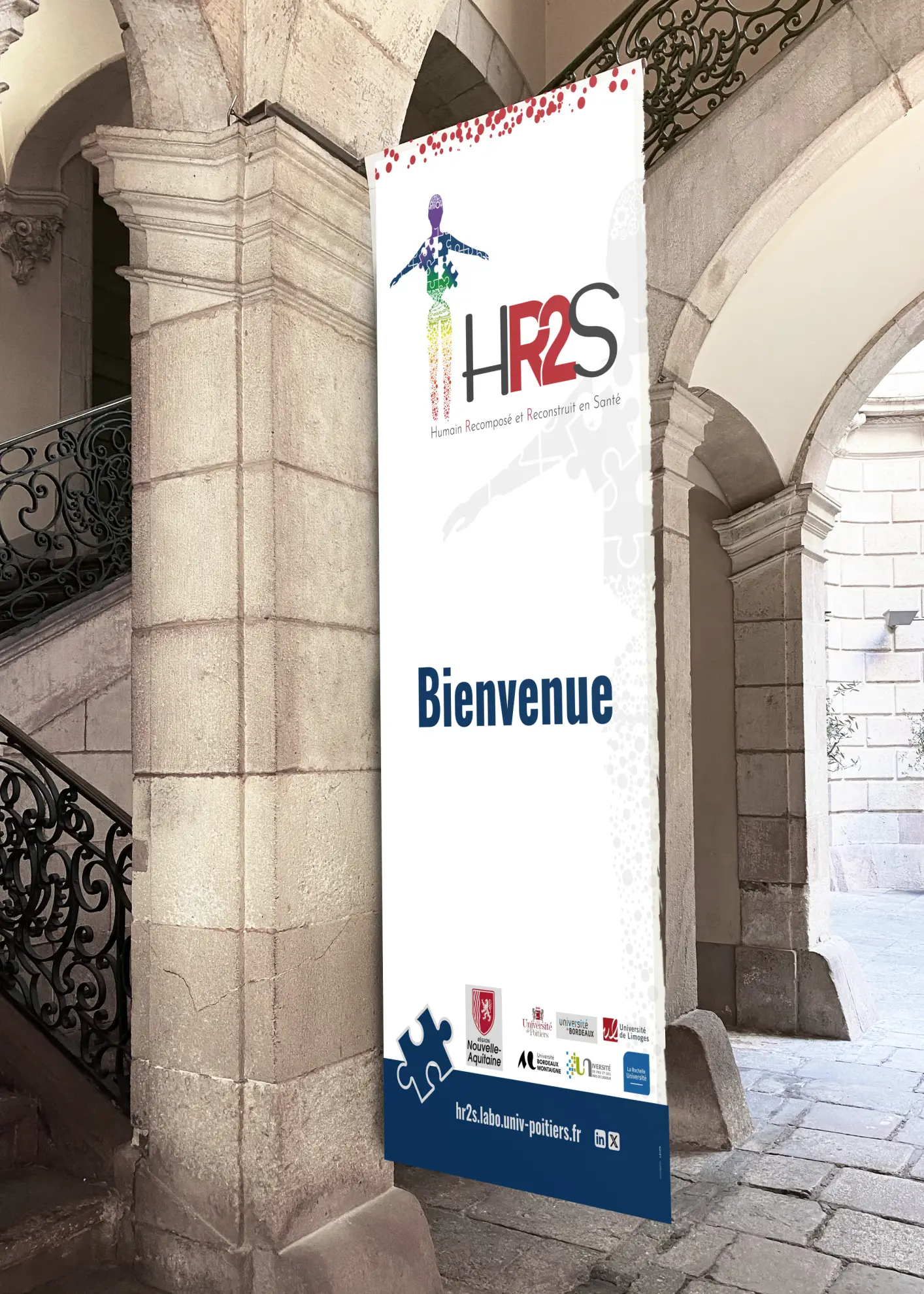 Identité visuelle et supports de communication créés pour HR2S